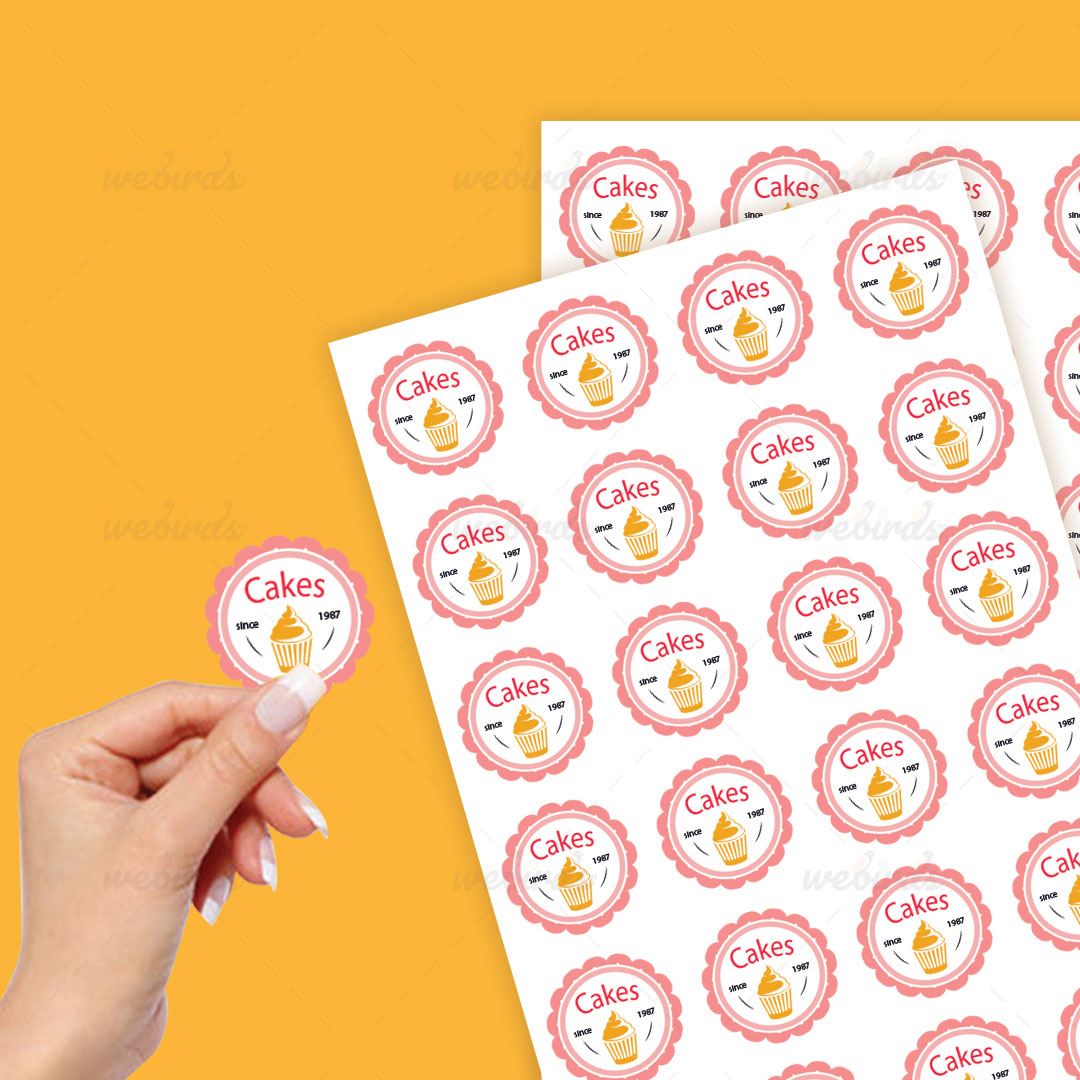 Pink White Scallop Stickers By Webirds