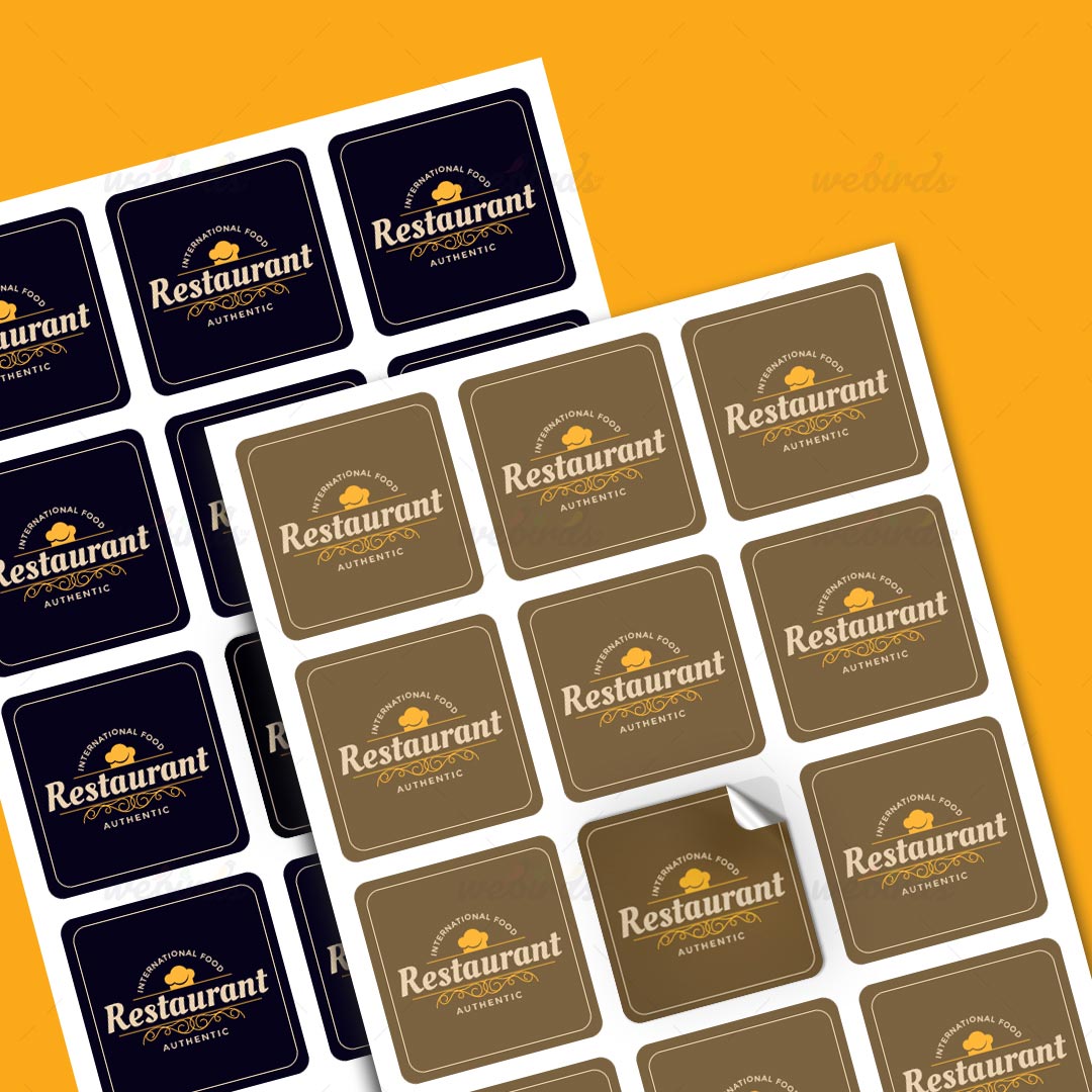 Rounded Corner Ractangle Stickers By Webirds
