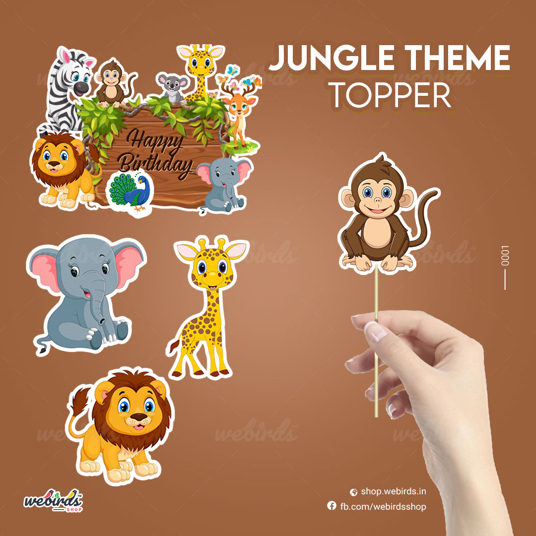 Jungle Theme Topper By Webirds