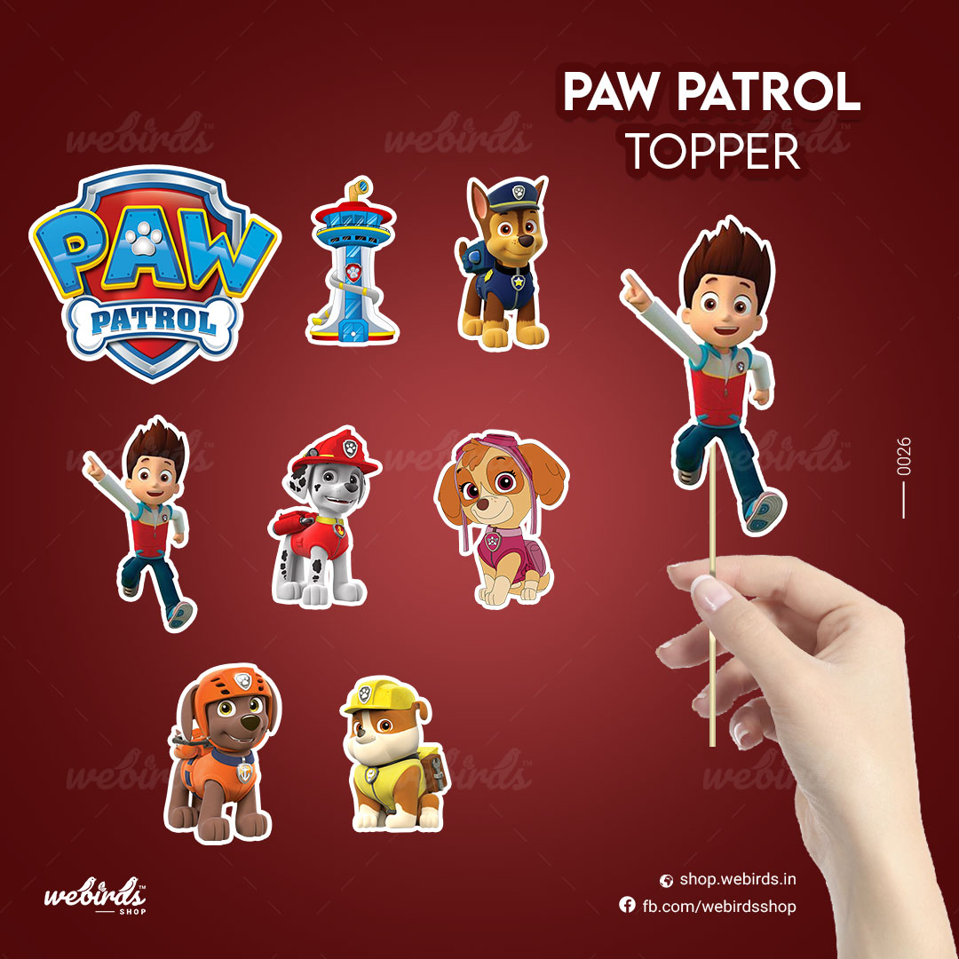 Paw Patrol Topper By Webirds